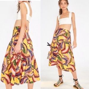 Farm Rio banana wrap skirt